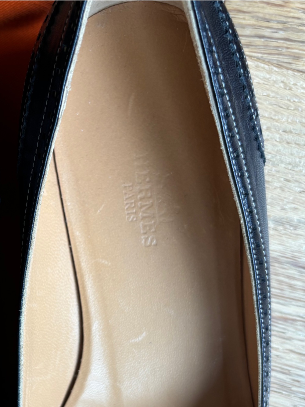 Hermes square toe tassle loafers womens 37/7 - Picture 5 of 7